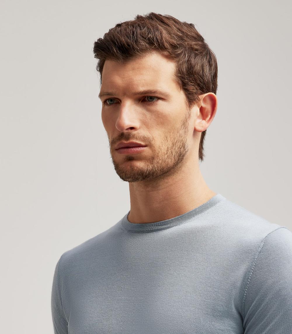 S.Moritz T-SHIRT - LANA SETA CASHMERE Vendite Flash