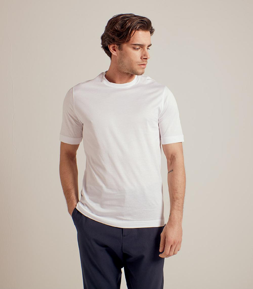 S.Moritz T-SHIRT IN COTONE SUPERFINE - BIANCO Italy