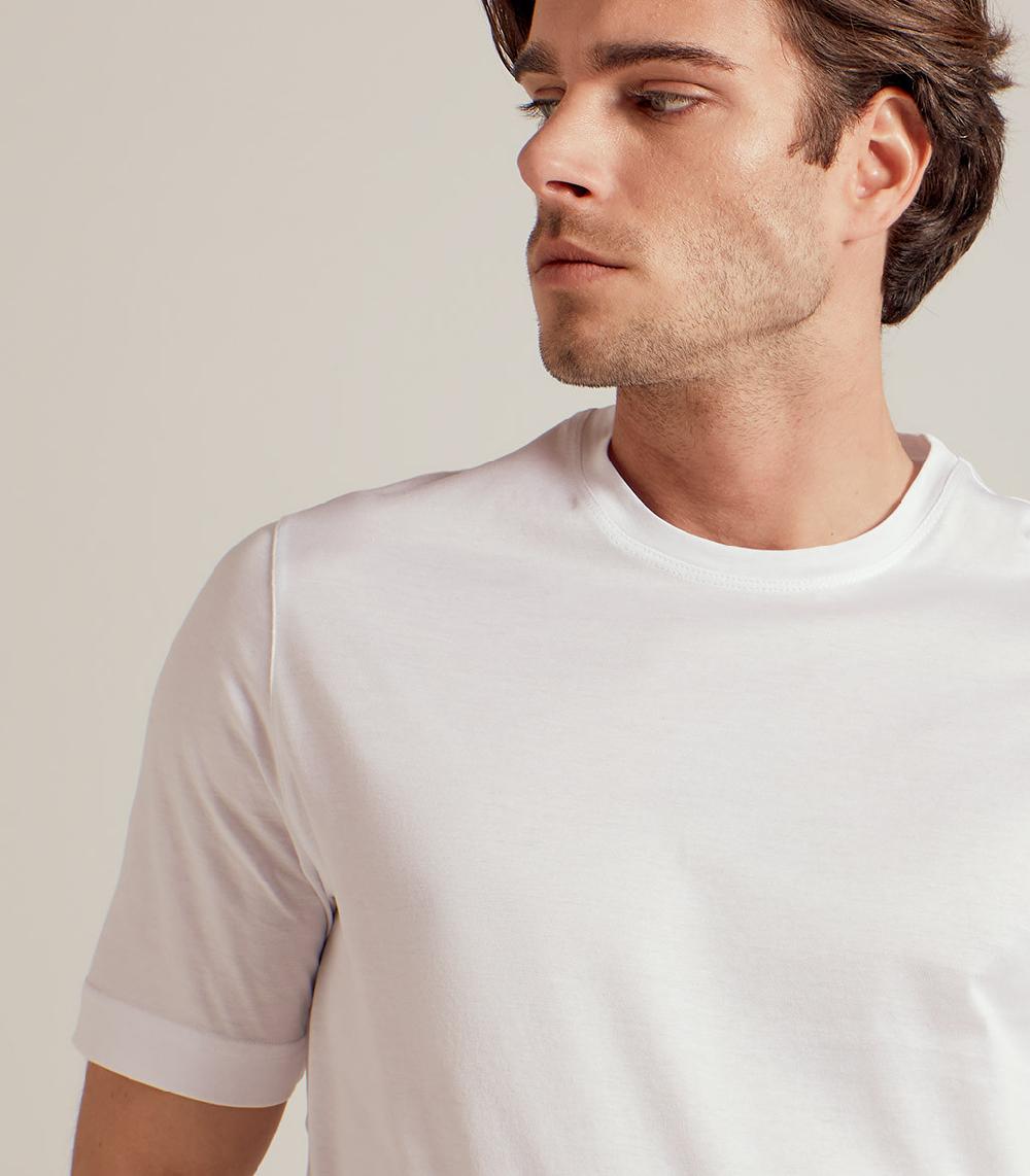 S.Moritz T-SHIRT IN COTONE SUPERFINE - BIANCO Italy