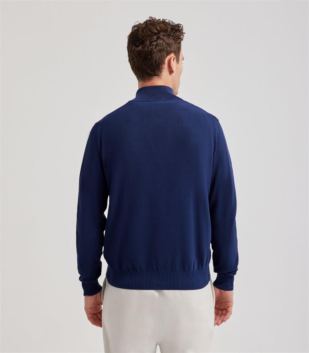 S.Moritz Cardigan da uomo collo alto punto riso | S.Moritz Sito Ufficiale Italia