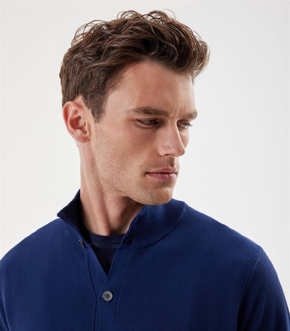 S.Moritz Cardigan da uomo collo alto punto riso | S.Moritz Sito Ufficiale Italia