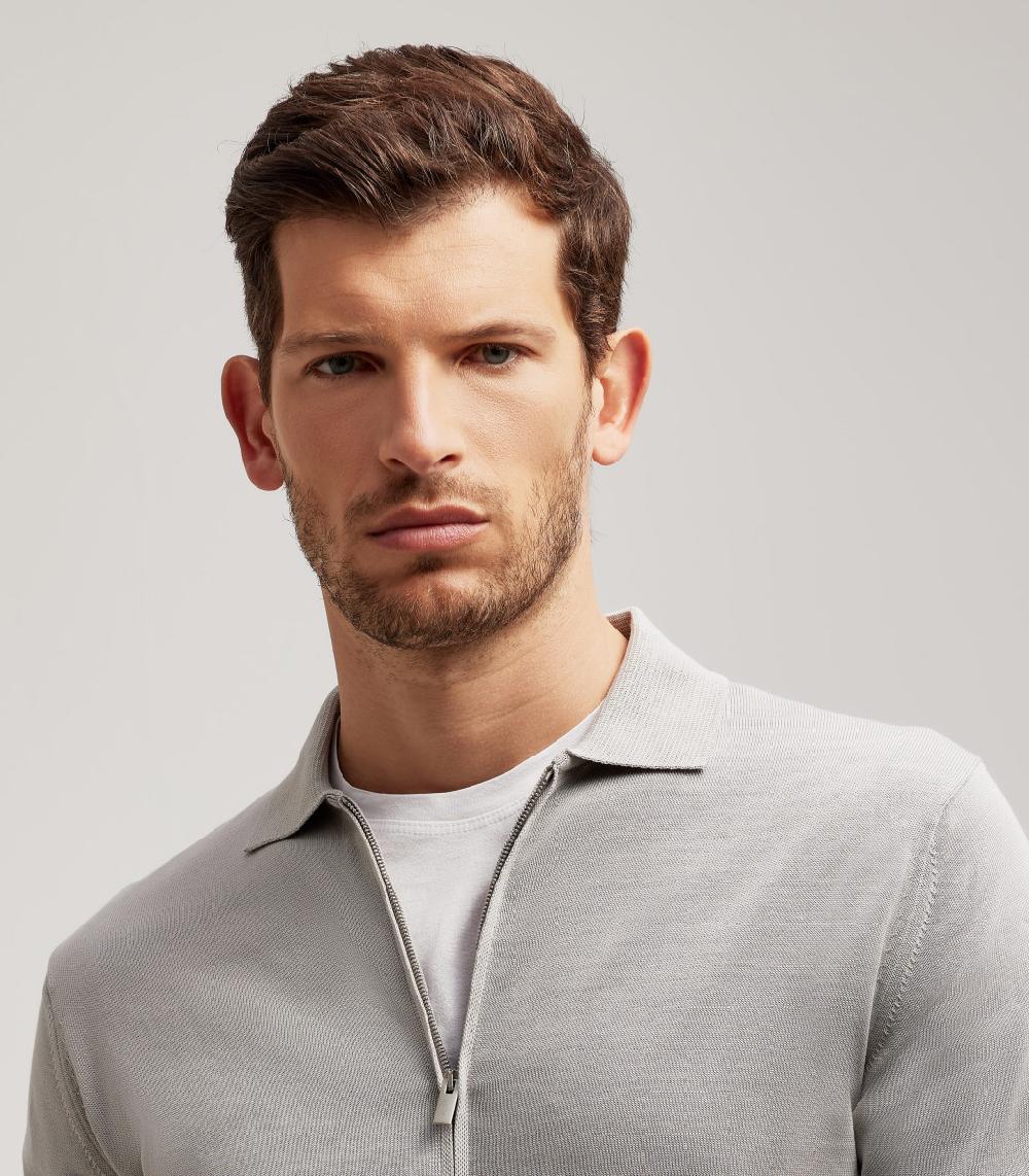 S.Moritz FULLZIP COLLO POLO - COTONE Nuovo