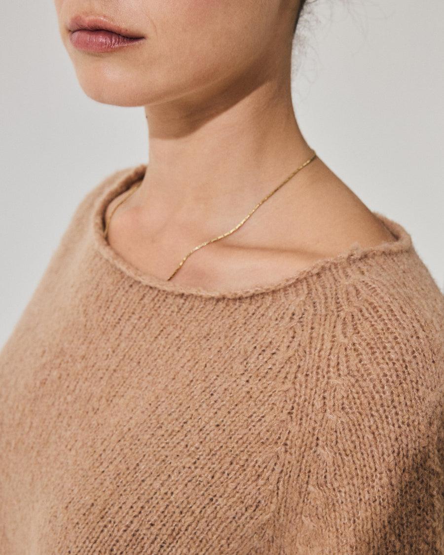 Scaglione BOAT SEAMLESS PUFFED CASHMERE CAMEL Hotsell
