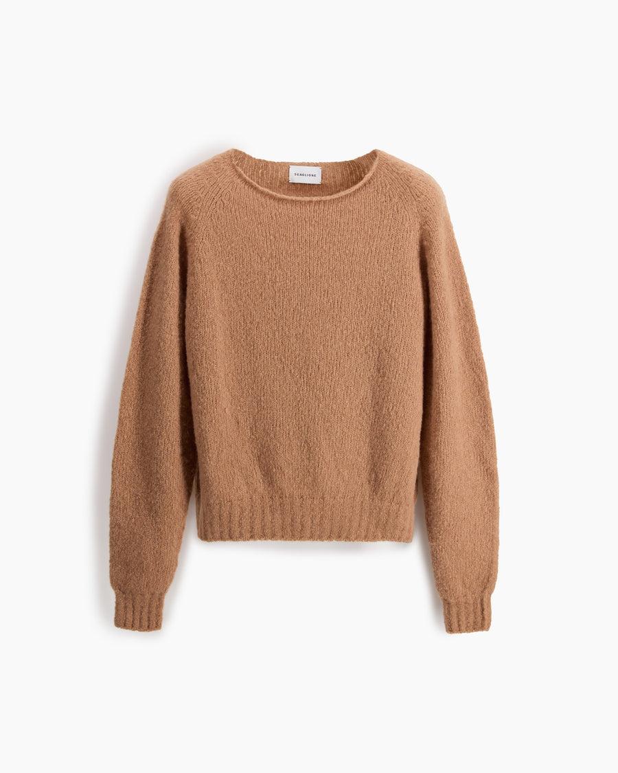 Scaglione BOAT SEAMLESS PUFFED CASHMERE CAMEL Hotsell