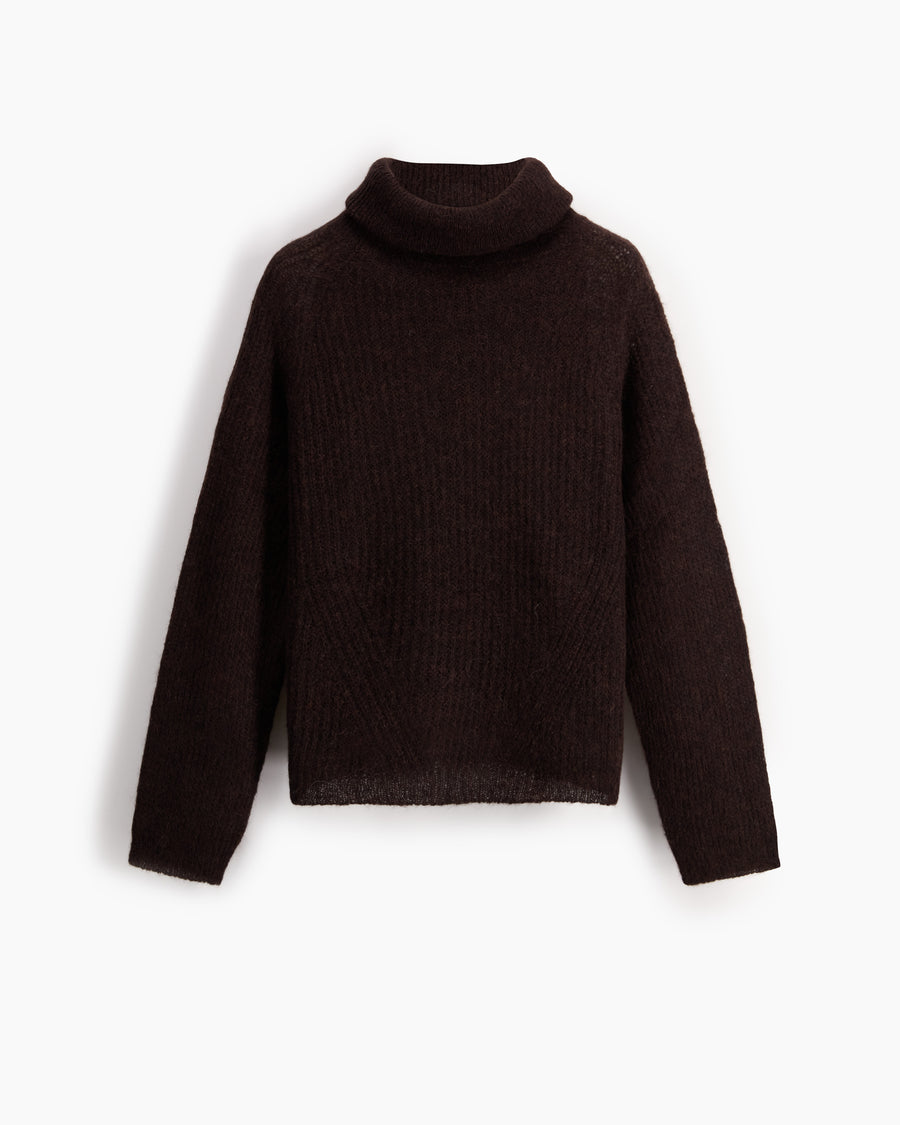 Scaglione TURTLE NECK RAGLAN FISHERMAN EBANO Saldi Di Fabbrica