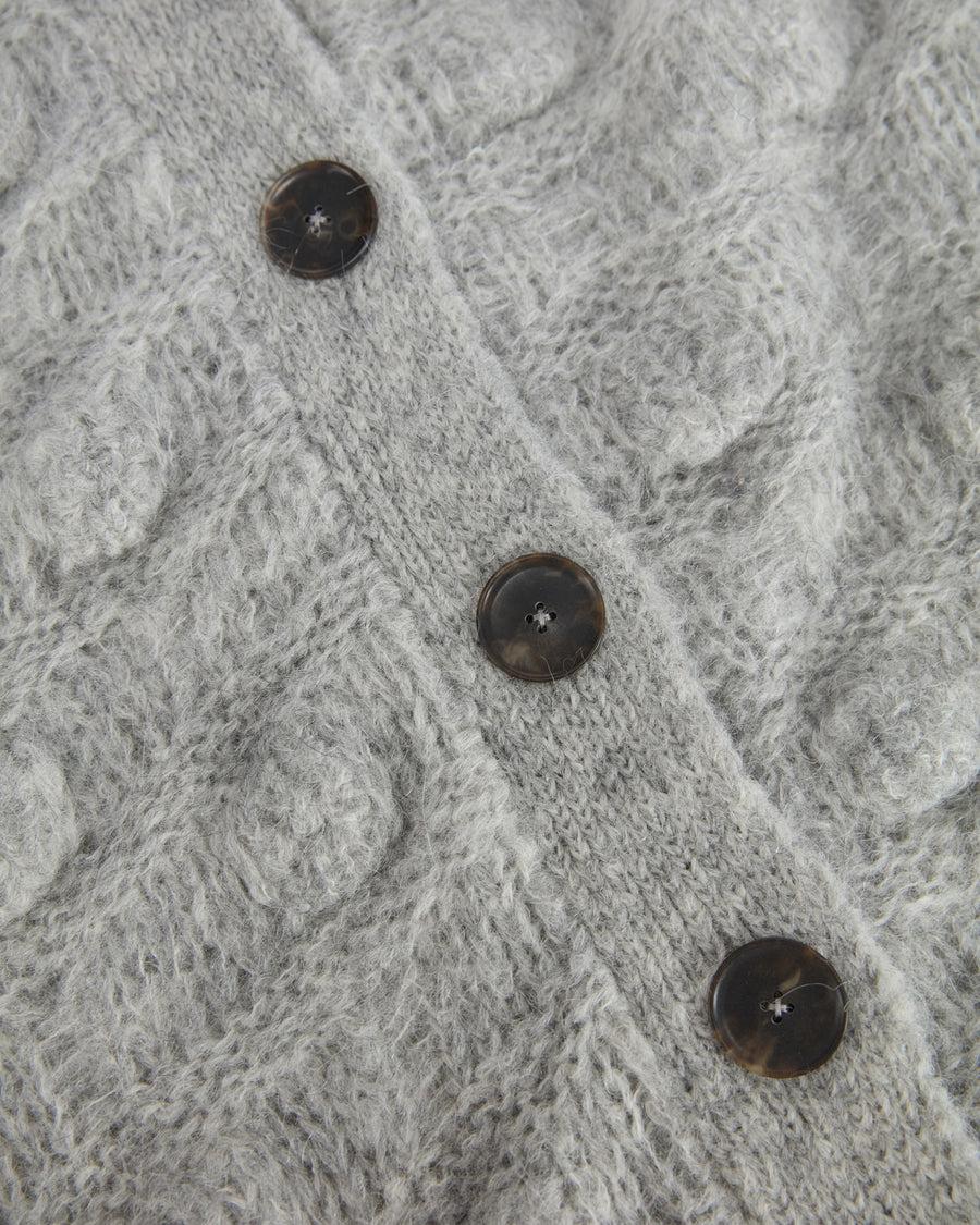 Scaglione COAT MAXY CARDIGAN OVER HAZELNUT STITCH GREY Nuova