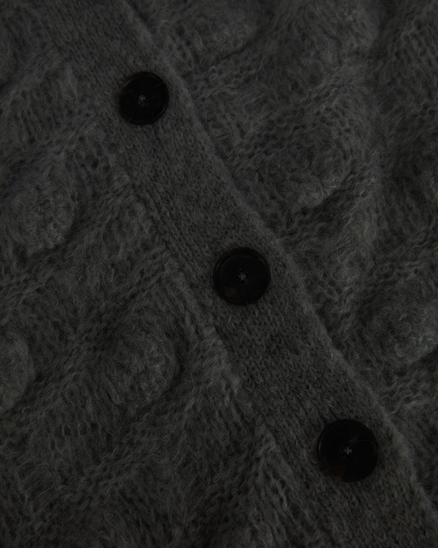 Scaglione COAT MAXY CARDIGAN OVER HAZELNUT STITCH BLACK Moda
