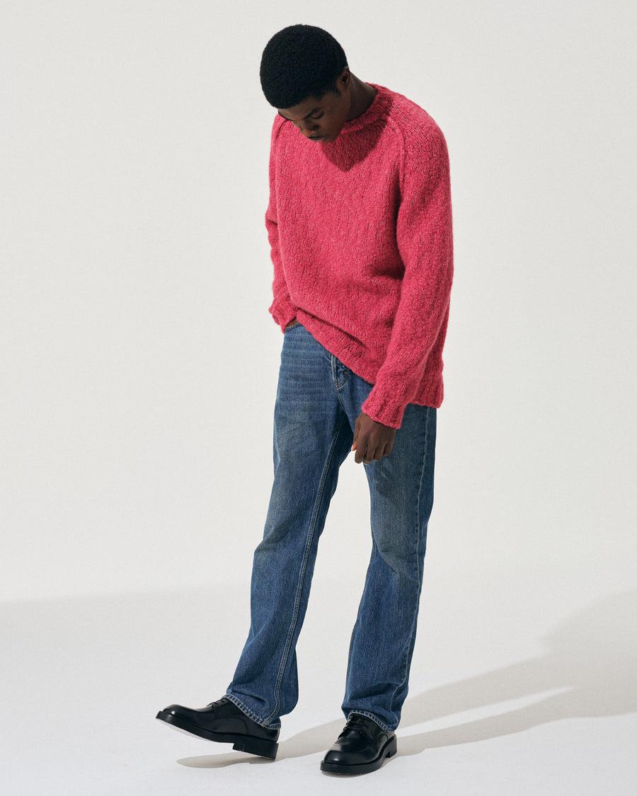 Scaglione ROUND NECK RAGLAN SOFT ALPACA DAHLIA Pezzi Unici