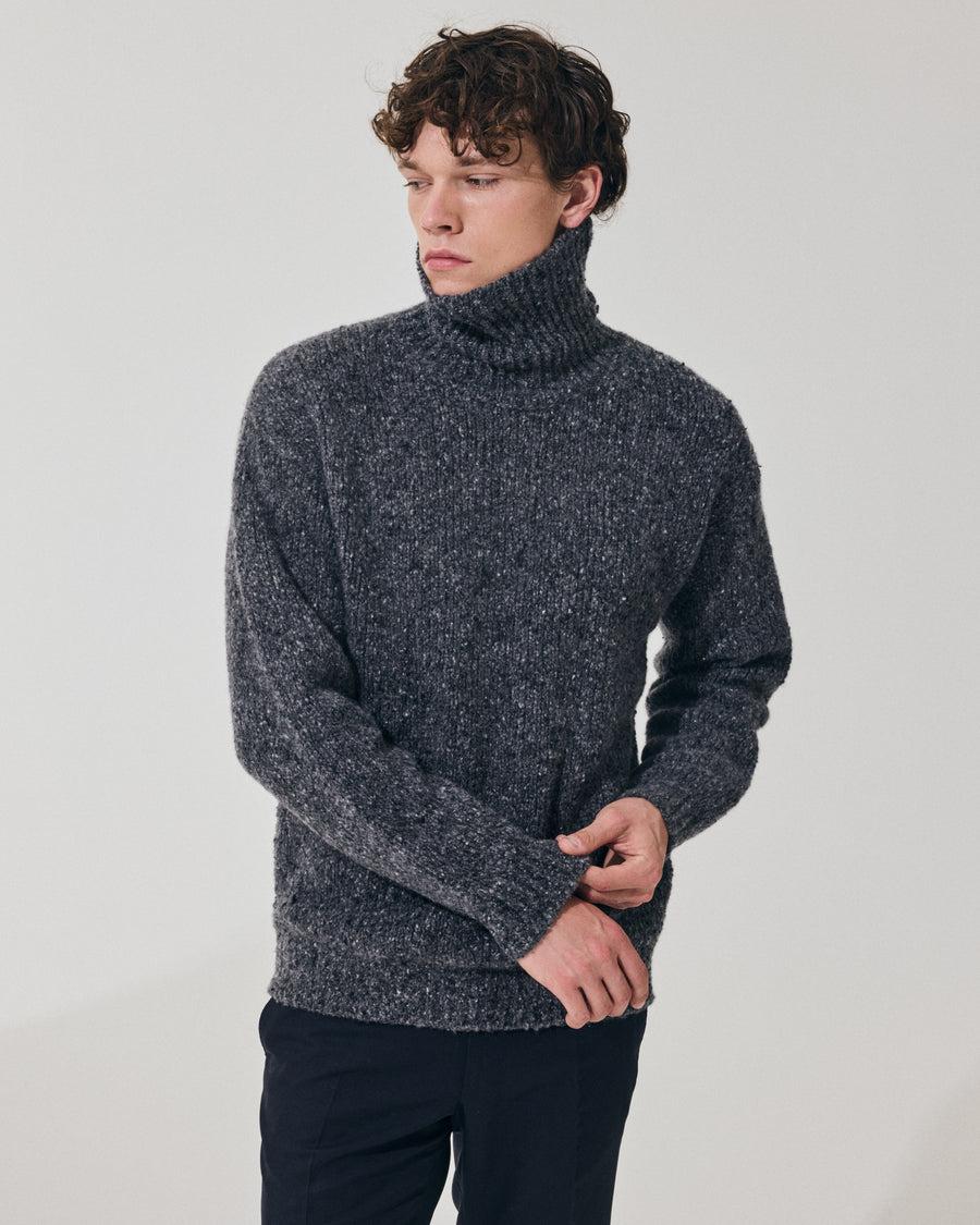 Scaglione TURTLE NECK MAXI CASHMOULINE' BLACK Qualità Garantita