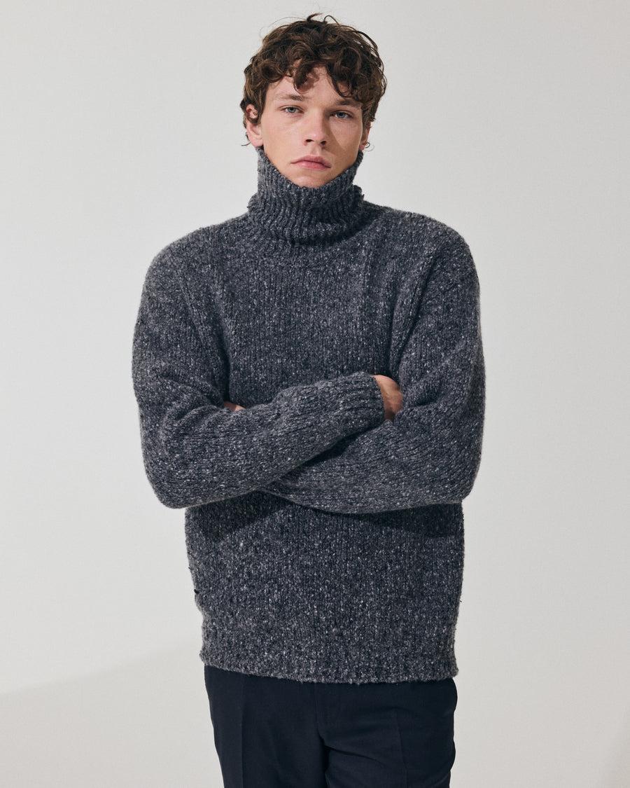 Scaglione TURTLE NECK MAXI CASHMOULINE' BLACK Qualità Garantita