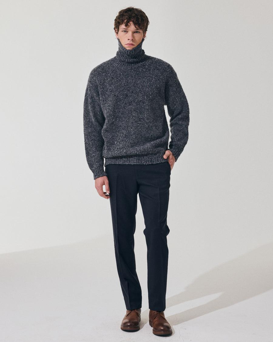 Scaglione TURTLE NECK MAXI CASHMOULINE' BLACK Qualità Garantita