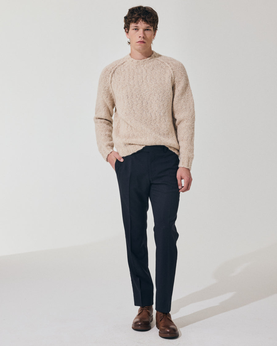Scaglione ROUND NECK RAGLAN SOFT ALPACA SAND Shopping Online
