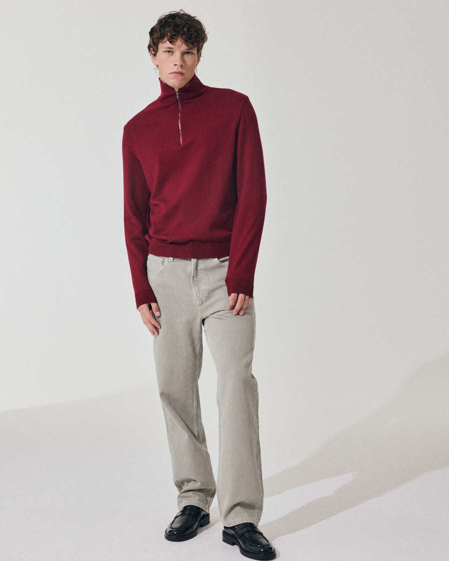 Scaglione ARMY ZIP COMPACT MERINO MERLOT Affare Del Giorno