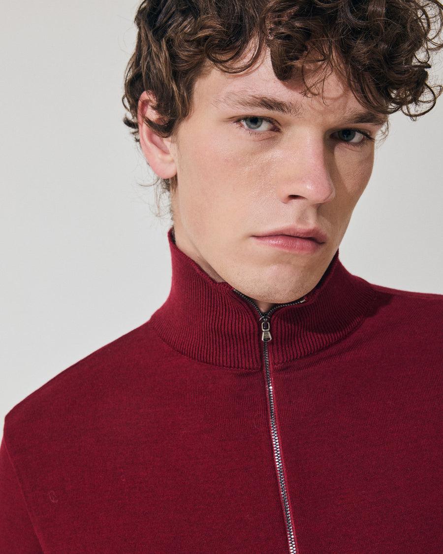 Scaglione ARMY ZIP COMPACT MERINO MERLOT Affare Del Giorno