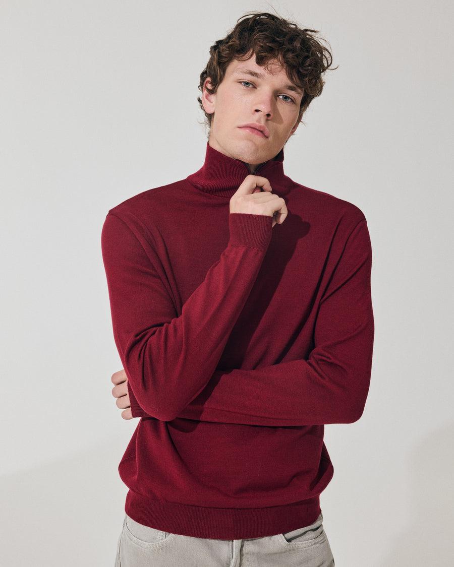 Scaglione ARMY ZIP COMPACT MERINO MERLOT Affare Del Giorno