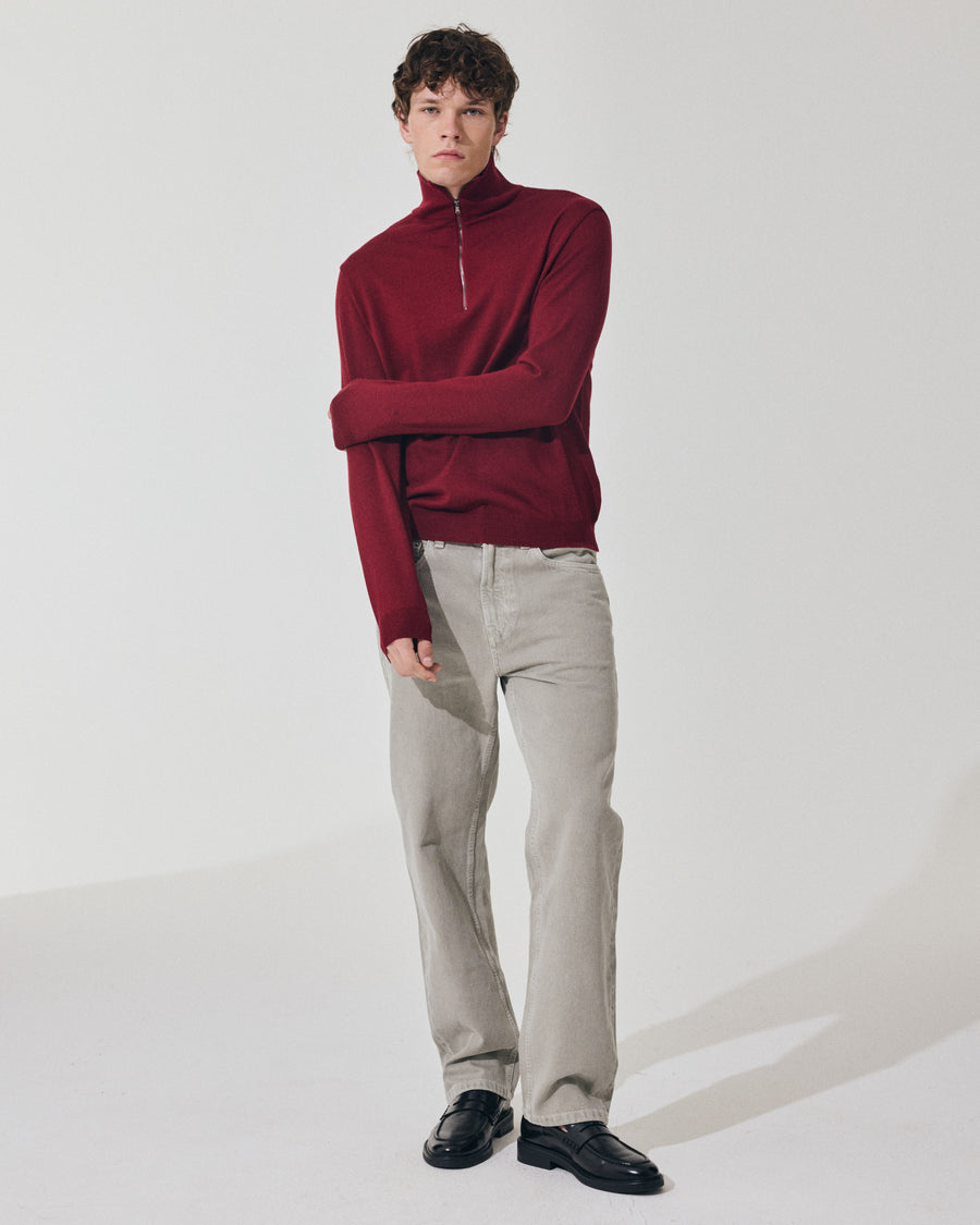 Scaglione ARMY ZIP COMPACT MERINO MERLOT Affare Del Giorno