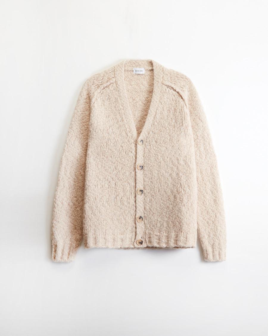 Scaglione CARDIGAN RAGLAN SOFT ALPACA SAND Novità