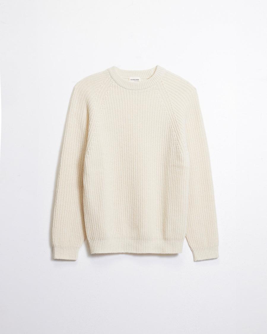 Scaglione ROUND NECK PANNOCCHIA RAGLAN HYBRD CASHMERE MILK Economico