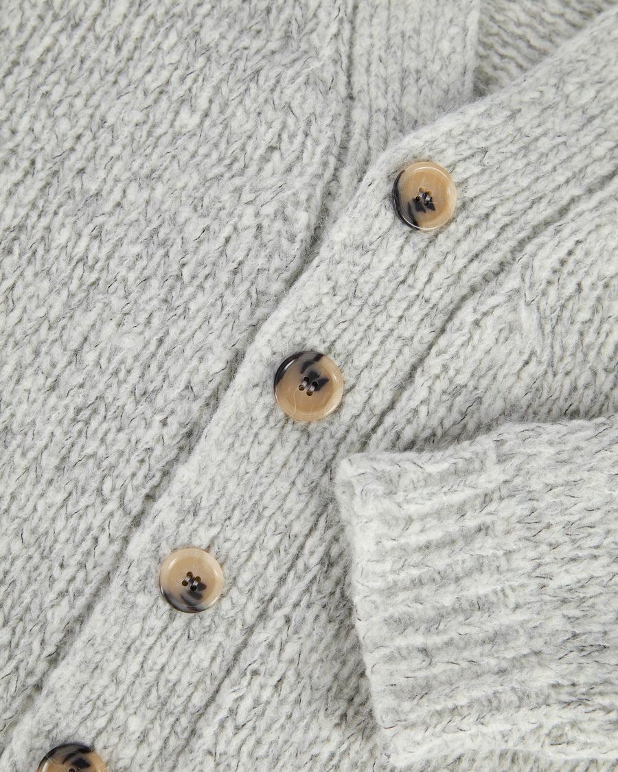 Scaglione CARDIGAN OVER MOULINE' GREY Saldi