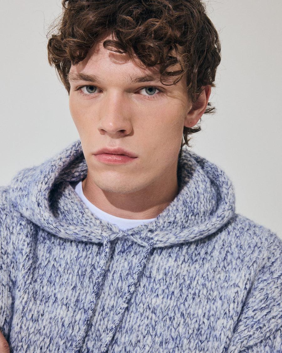 Scaglione HOODIE OVER MOULINE' NAVY Offerte