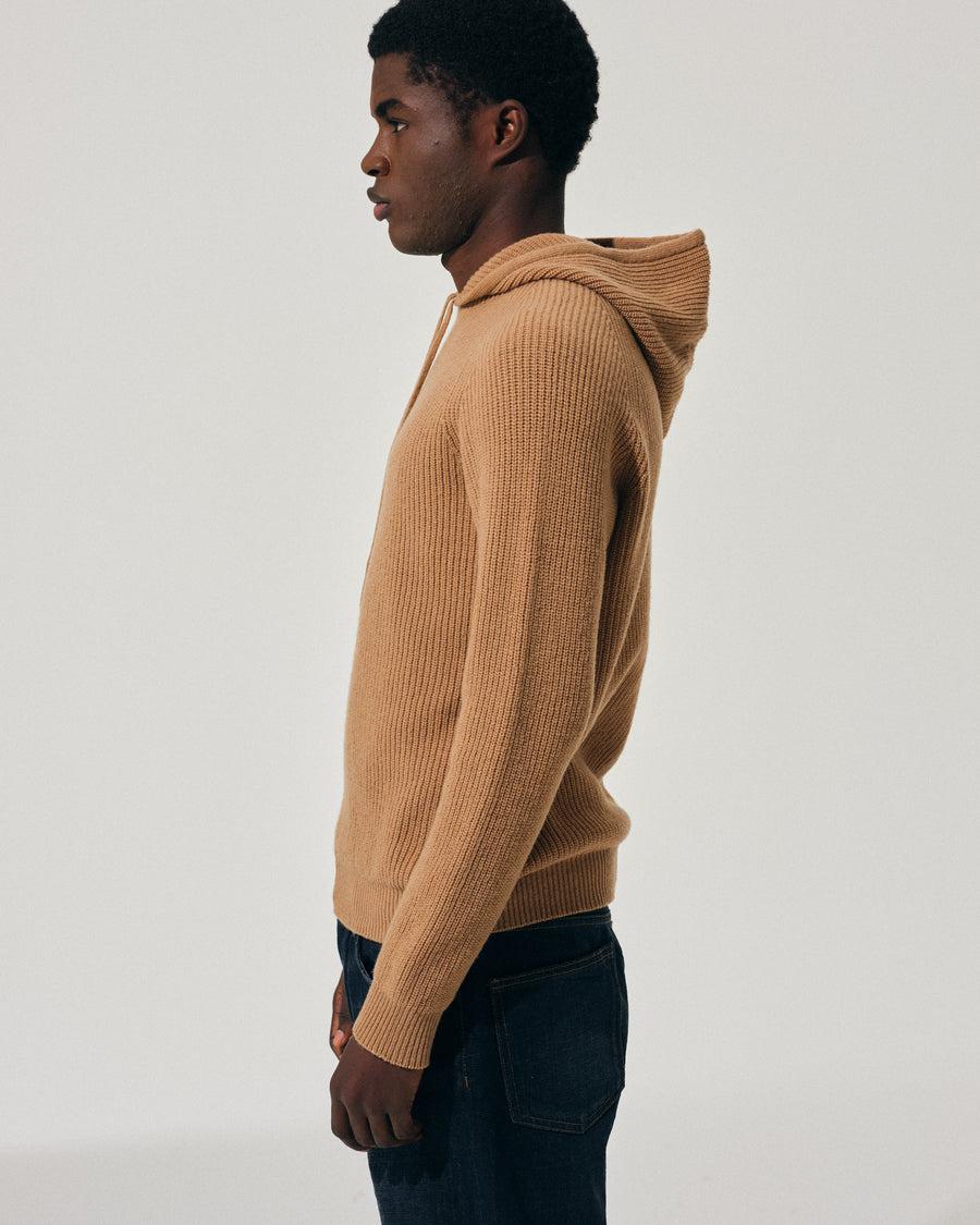 Scaglione HOODIE FISHERMAN MIXCASH CARAMEL Hotsell