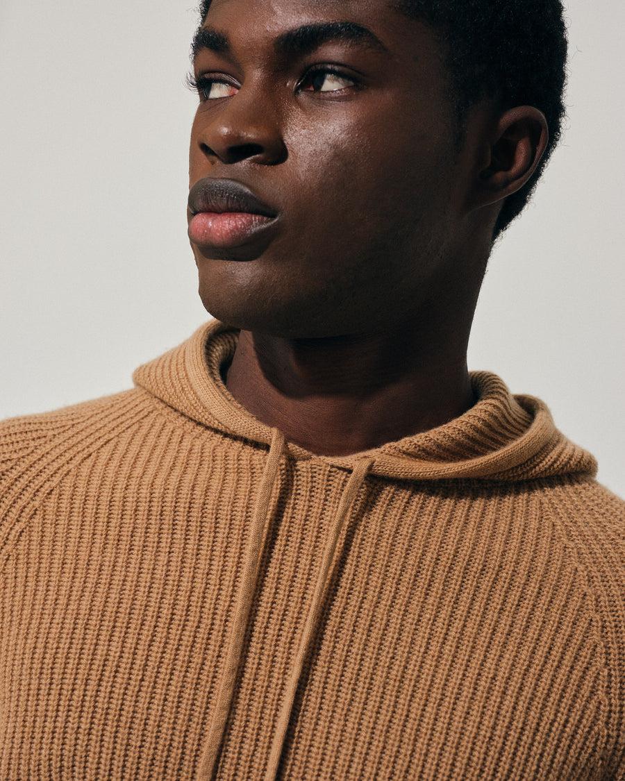 Scaglione HOODIE FISHERMAN MIXCASH CARAMEL Hotsell
