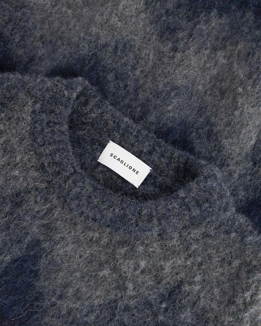 Scaglione ROUND NECK JQD ZIGZAG BRUSHED GREY Fino Al -60%