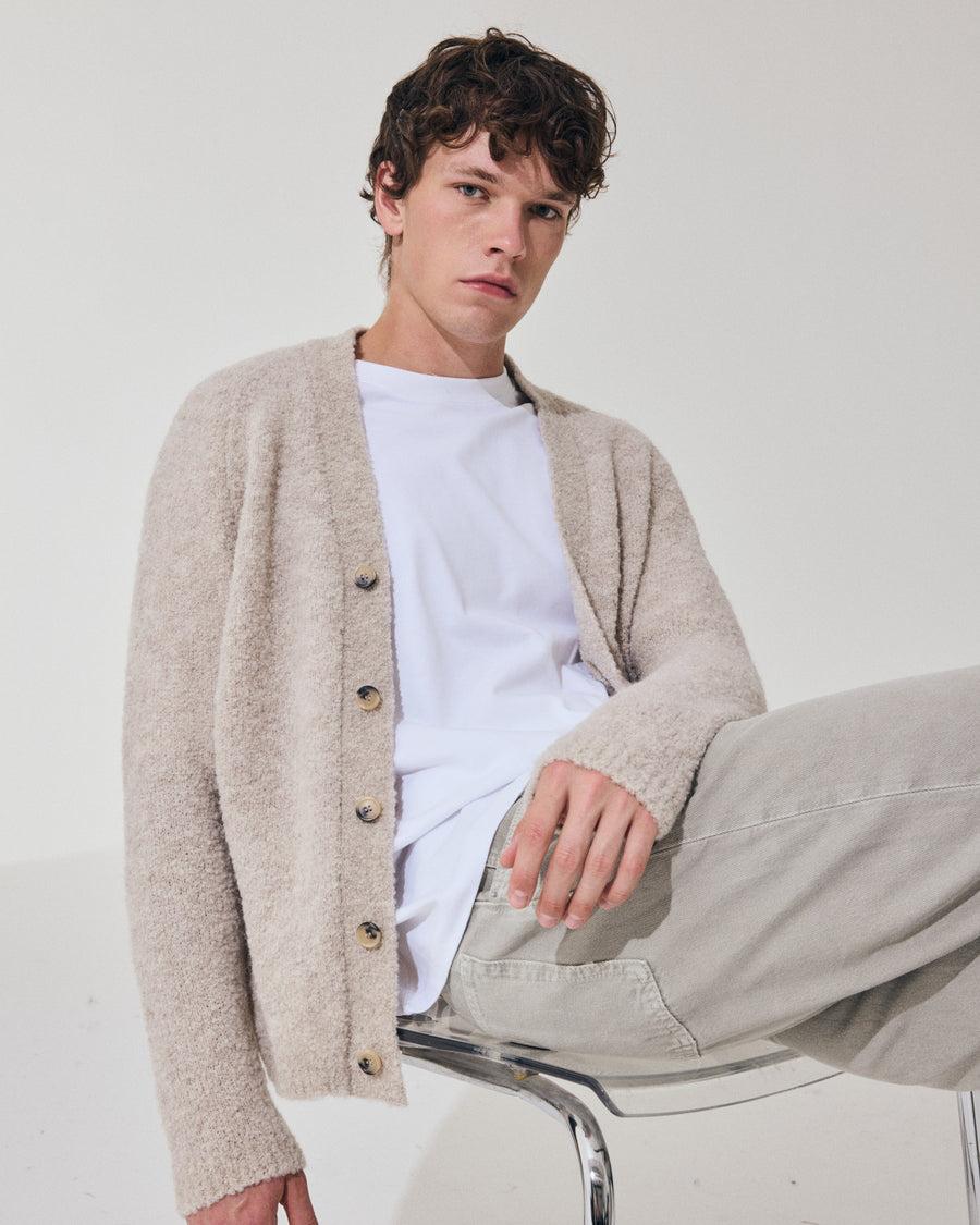 Scaglione CARDIGAN RAGLAN TEDDY BIGE Negozio