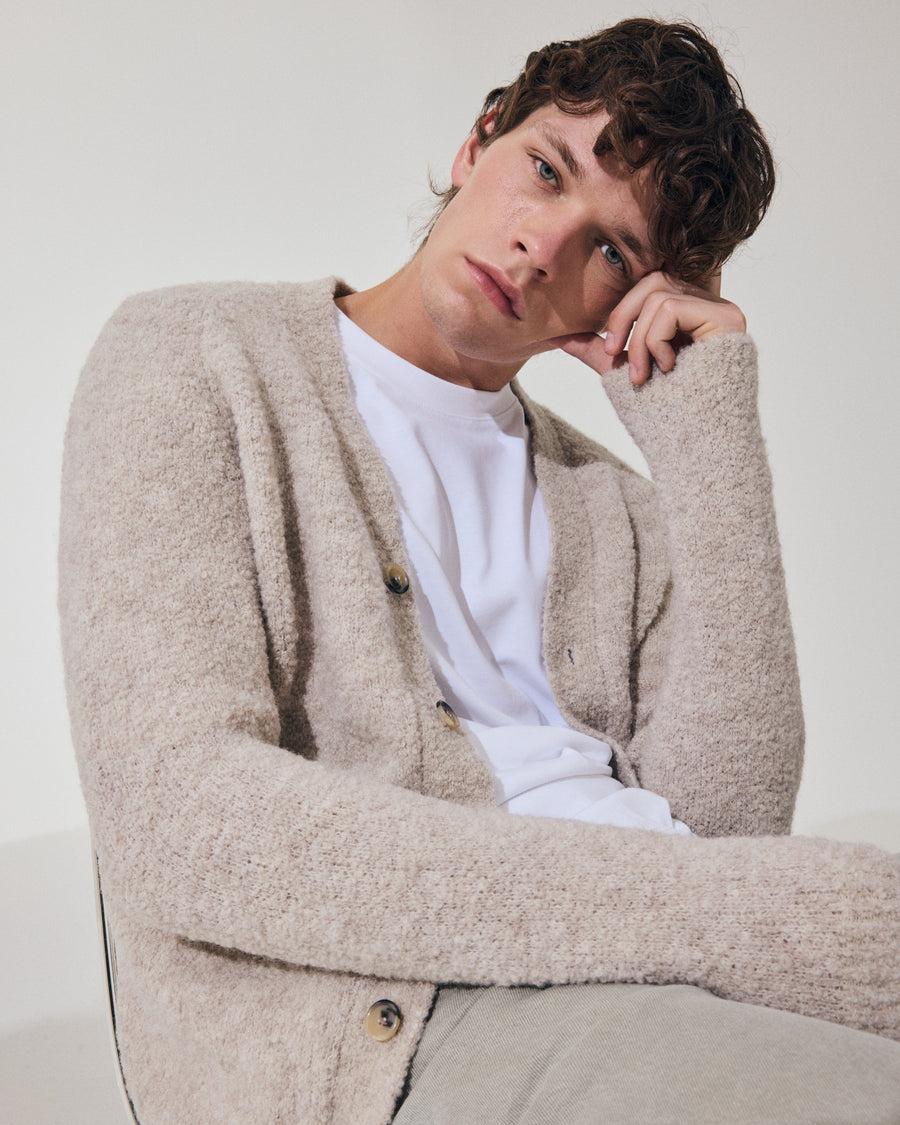 Scaglione CARDIGAN RAGLAN TEDDY BIGE Negozio