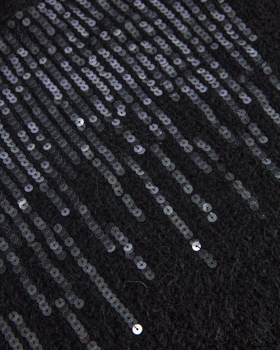 Scaglione T.NECK TRAPEZIO PAILLETTES BLACK 2025