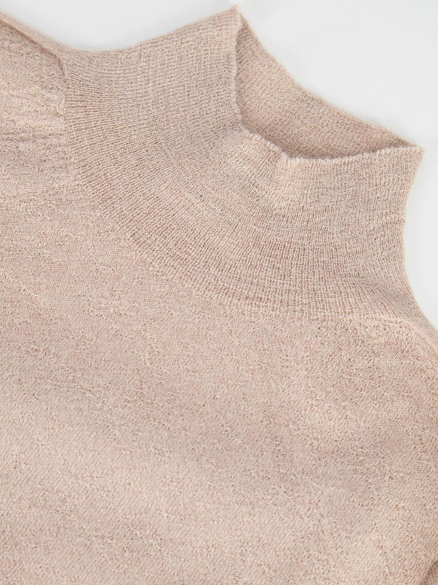Scaglione MOCKNECK ULTRALIGHT SEAMLESS BEIGE Qualità