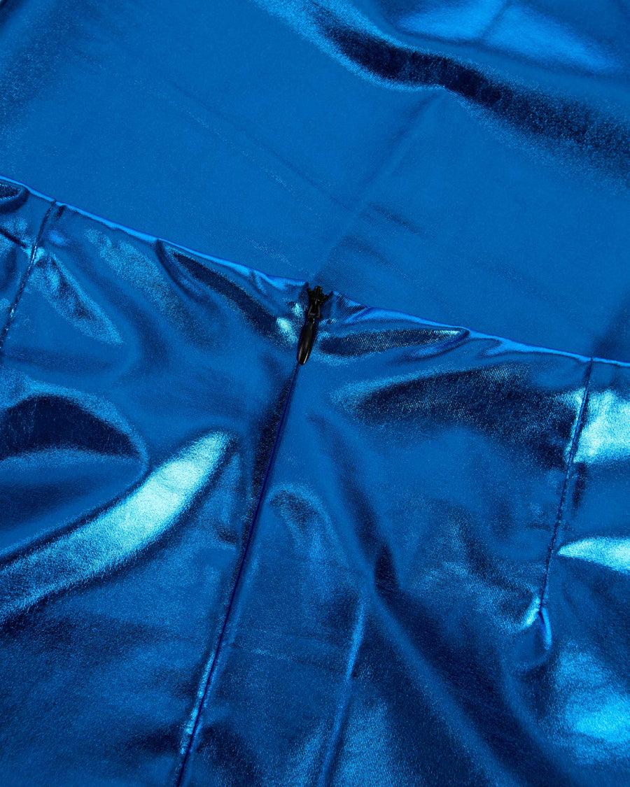 Scaglione SKIRT METAL TUBINO LUNGA BLUE Shopping Online