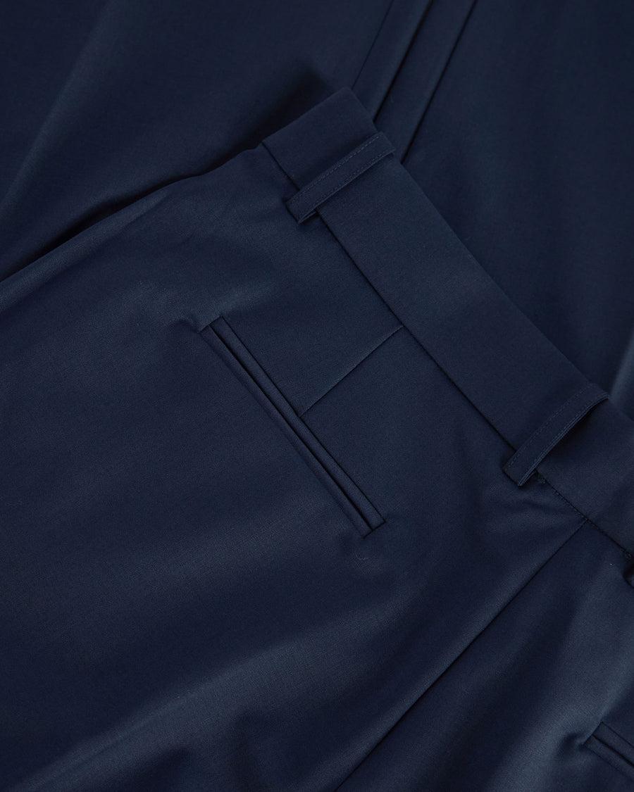 Scaglione PANTS PIEGA CENTALE MERINO NAVY Sottocosto