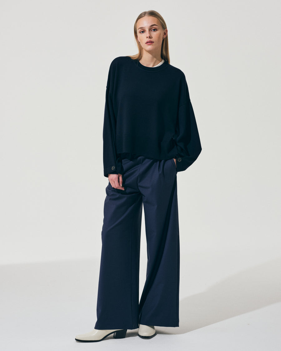 Scaglione ROUND NECK SWEATSHIRT NAVY Online