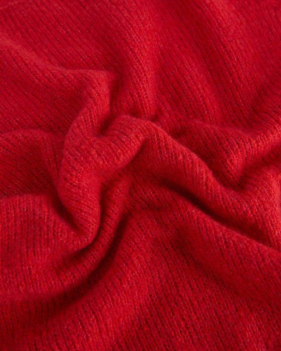 Scaglione ROUND NECK SLIM PUFFED CASHMERE SEAMLESS SCARLET Offerte