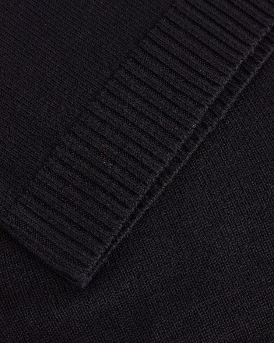 Scaglione ROUND NECK MERINO SOFT BLACK Vendita Calda