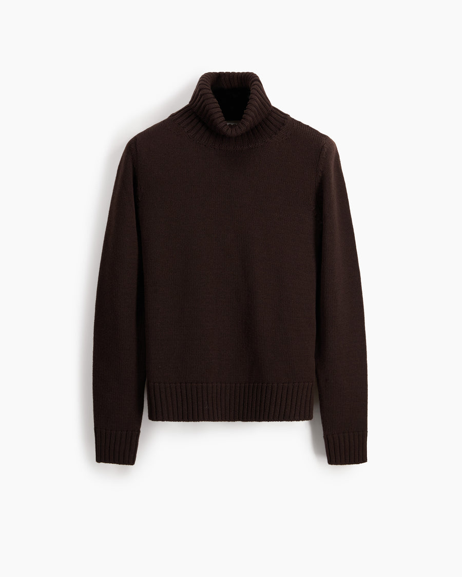 Scaglione TURTLE NECK MERINO SOFT EBANO Negozio