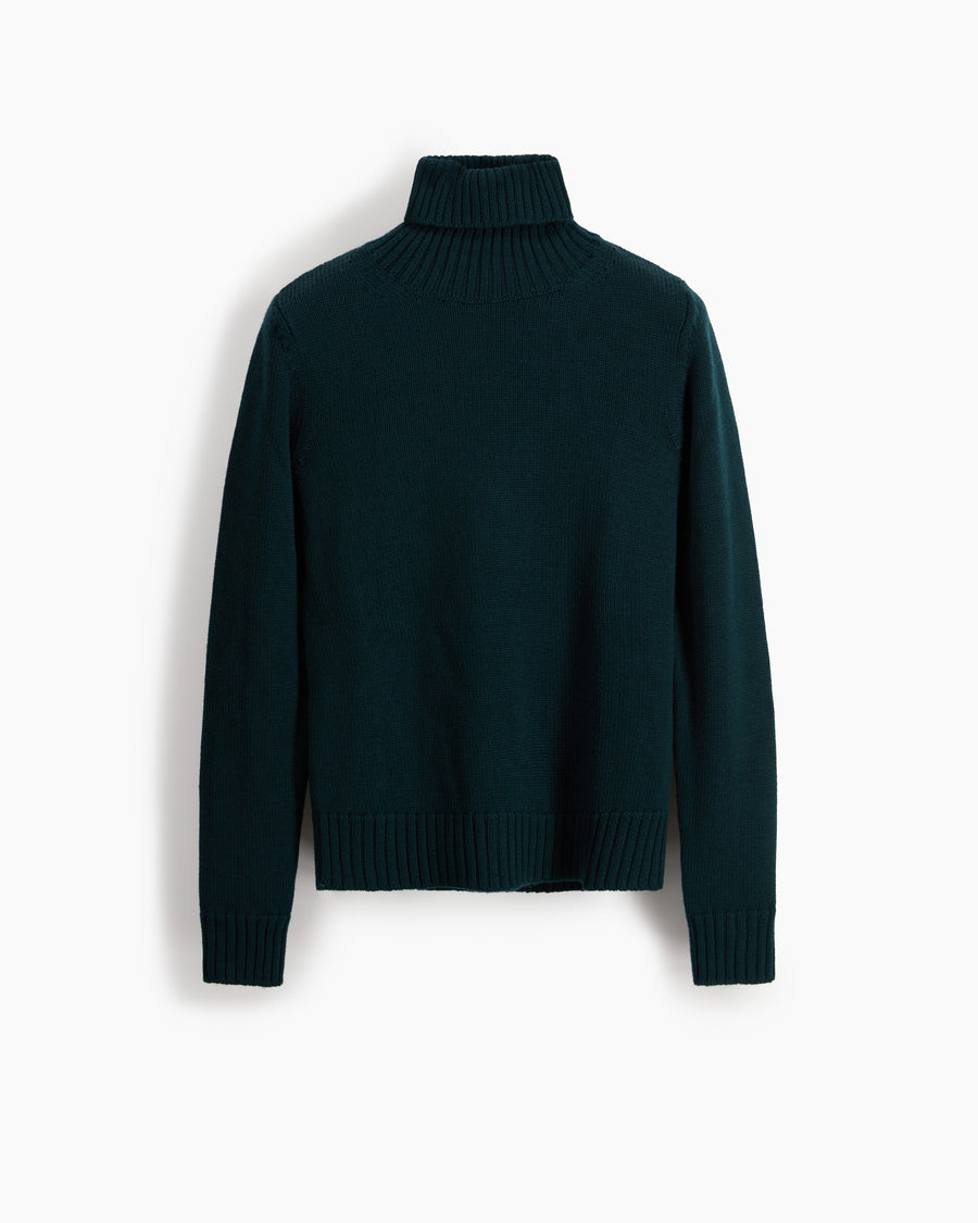 Scaglione TURTLE NECK MERINO SOFT FOREST In Saldo