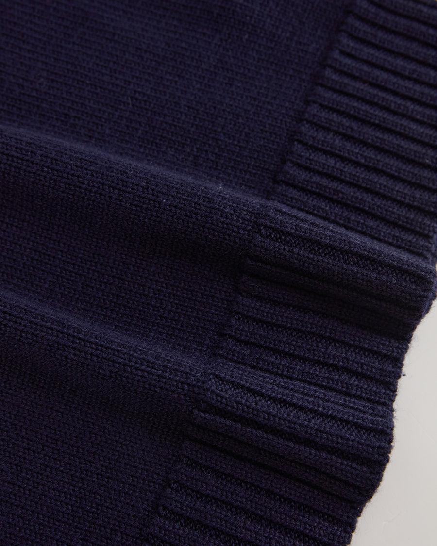 Scaglione V.NECK MERINO SOFT NAVY Italy