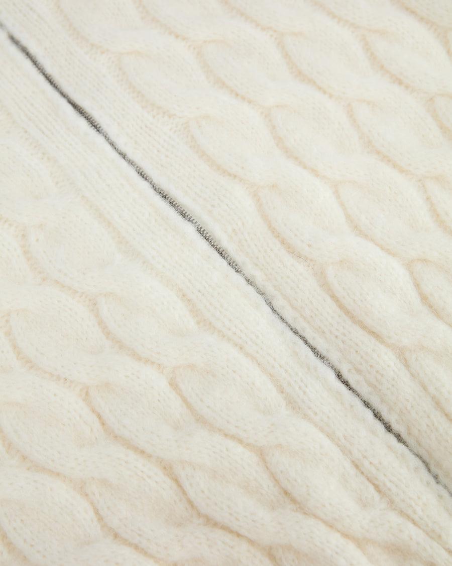 Scaglione BOMBER CORTO ZIP CABLES MILK Promozione