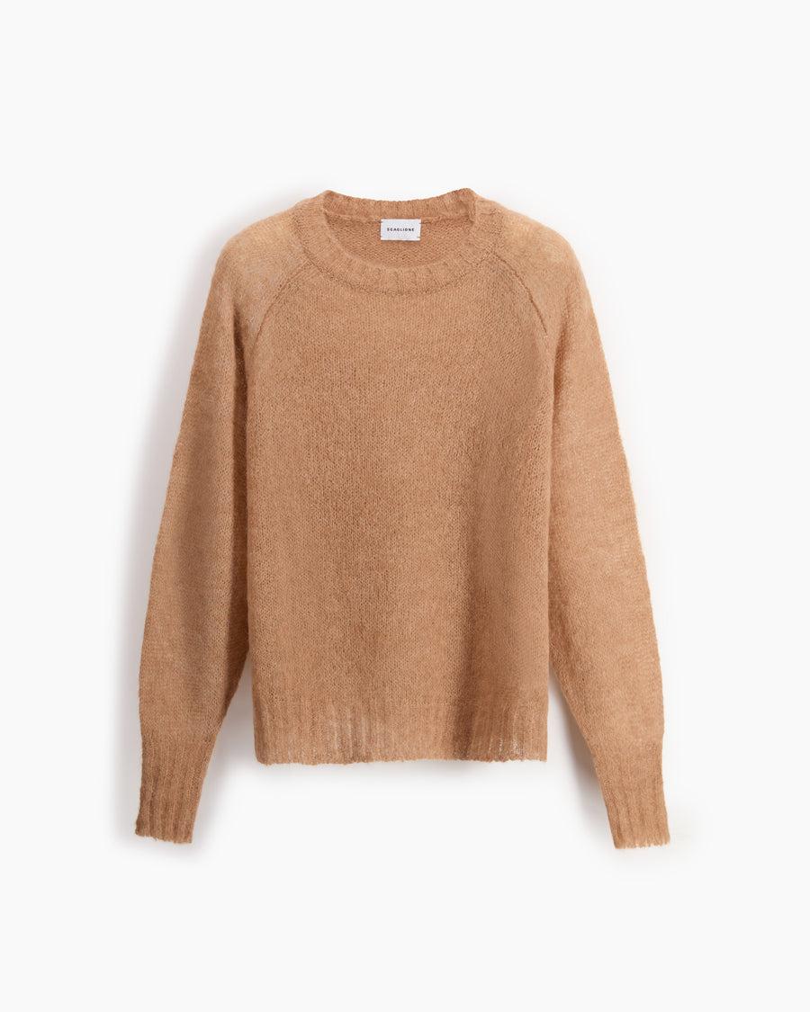 Scaglione ROUND NECK OVER SEAMLESS CARAMEL Qualità Garantita