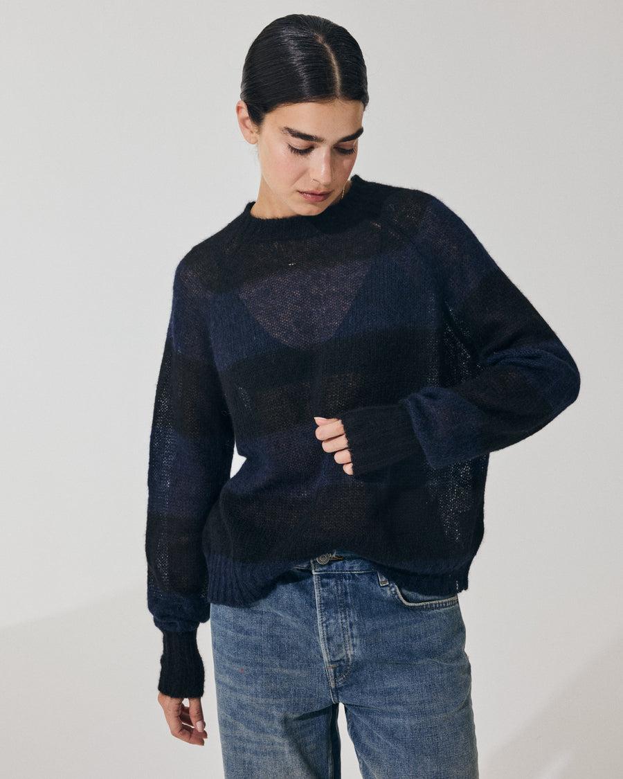 Scaglione ROUND NECK RIGA RUGBY NAVY/BLACK Promozione Limitata