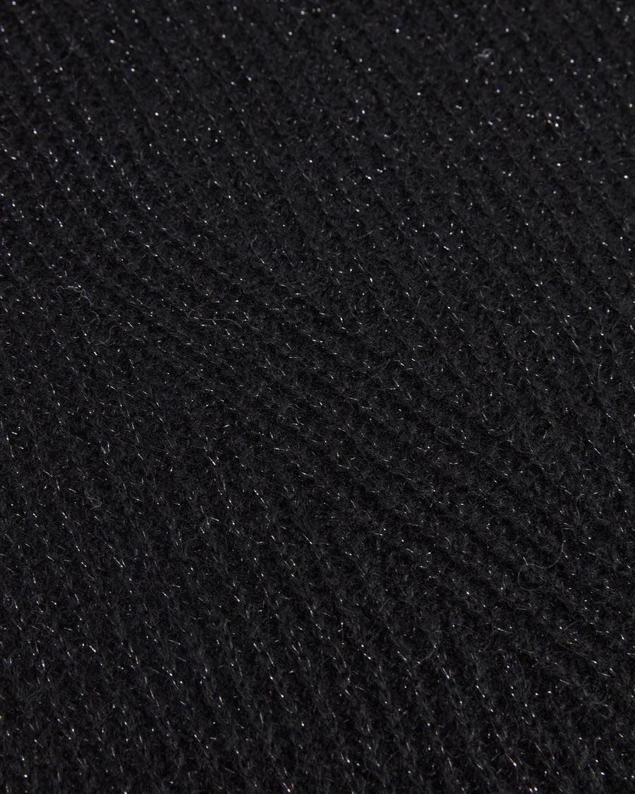 Scaglione TURTLE NECK RAGLAN GLITTER BLACK Prezzo Ridotto