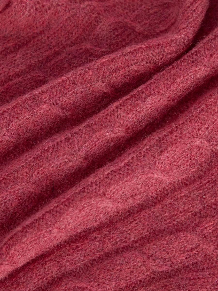 Scaglione ROUND NECK SLIM CABLES ULTRALIGHT DAHLIA Convenienza