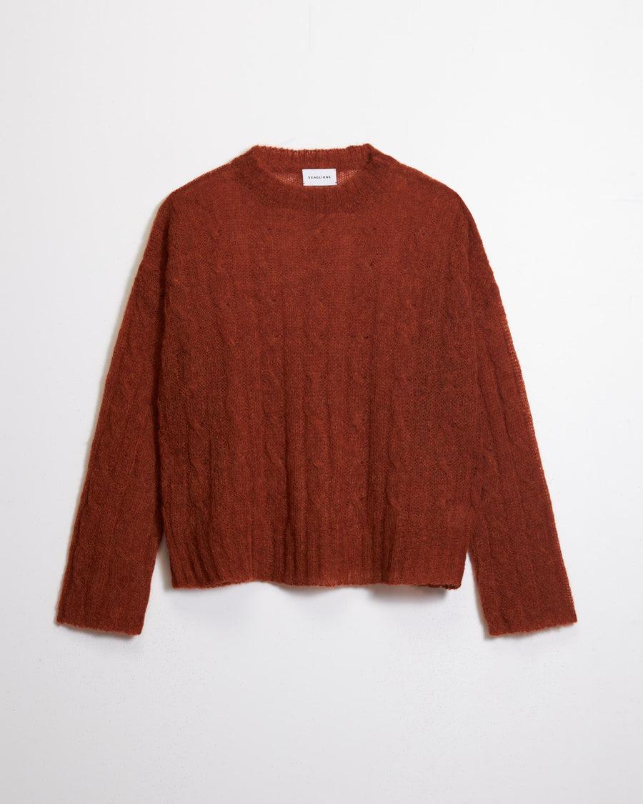Scaglione ROUND NECK BOXY CABLES ULTRALIGHT RUST Offerta