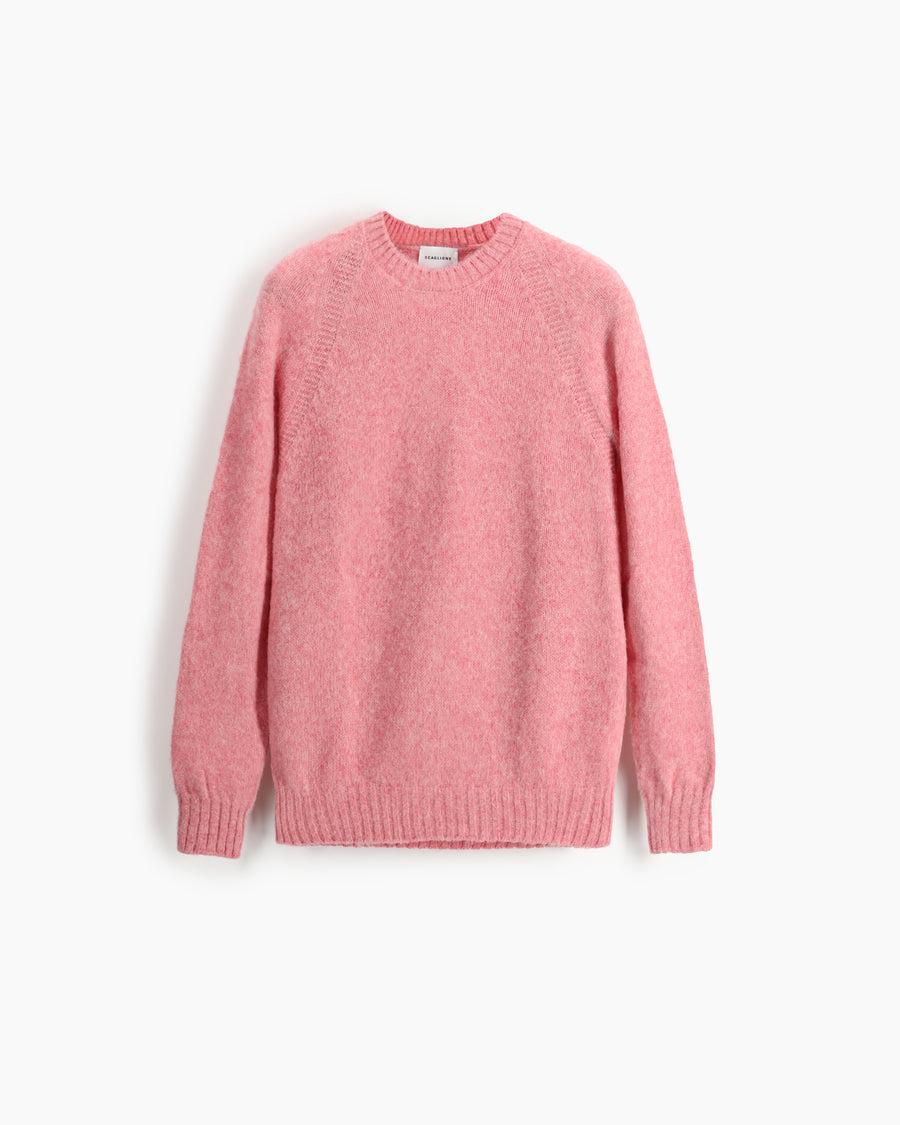 Scaglione ROUND NECK RAGLAN SEAMLESS BRUSHED PALEPINK I Più Venduti