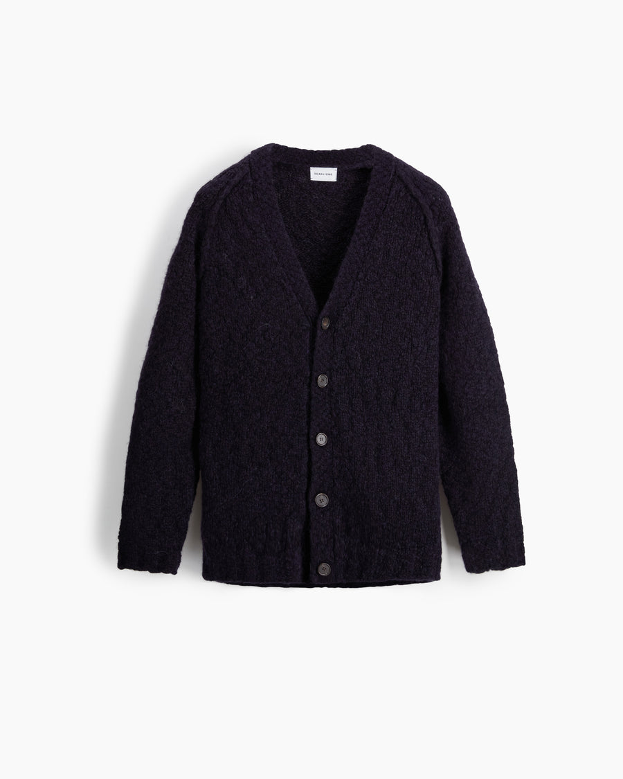 Scaglione CARDIGAN RAGLAN SOFT ALPACA NAVY 2025