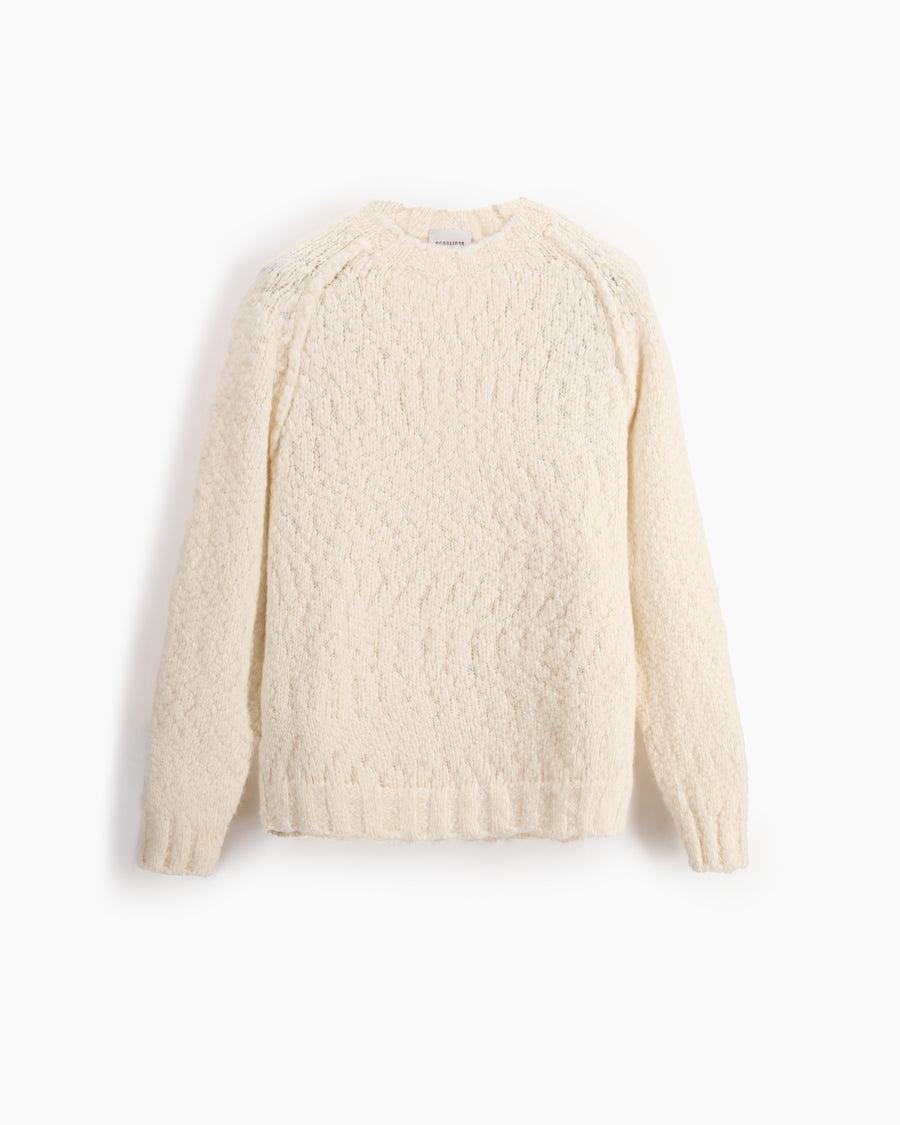 Scaglione ROUND NECK RAGLAN SOFT ALPACA MILK Italia