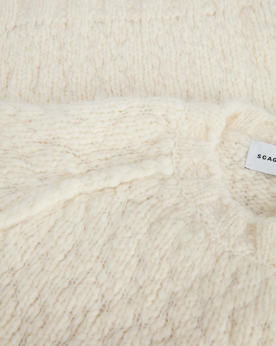 Scaglione ROUND NECK RAGLAN SOFT ALPACA MILK Italia