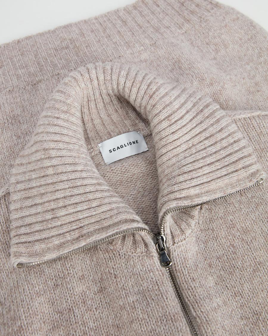 Scaglione ZIPPER SOFTWOOL BEIGE Qualità Garantita